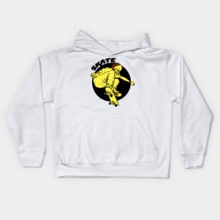 Skateboarding Skull Kids Hoodie